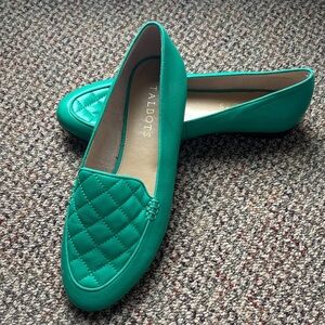 Talbots Quilted Green Flats